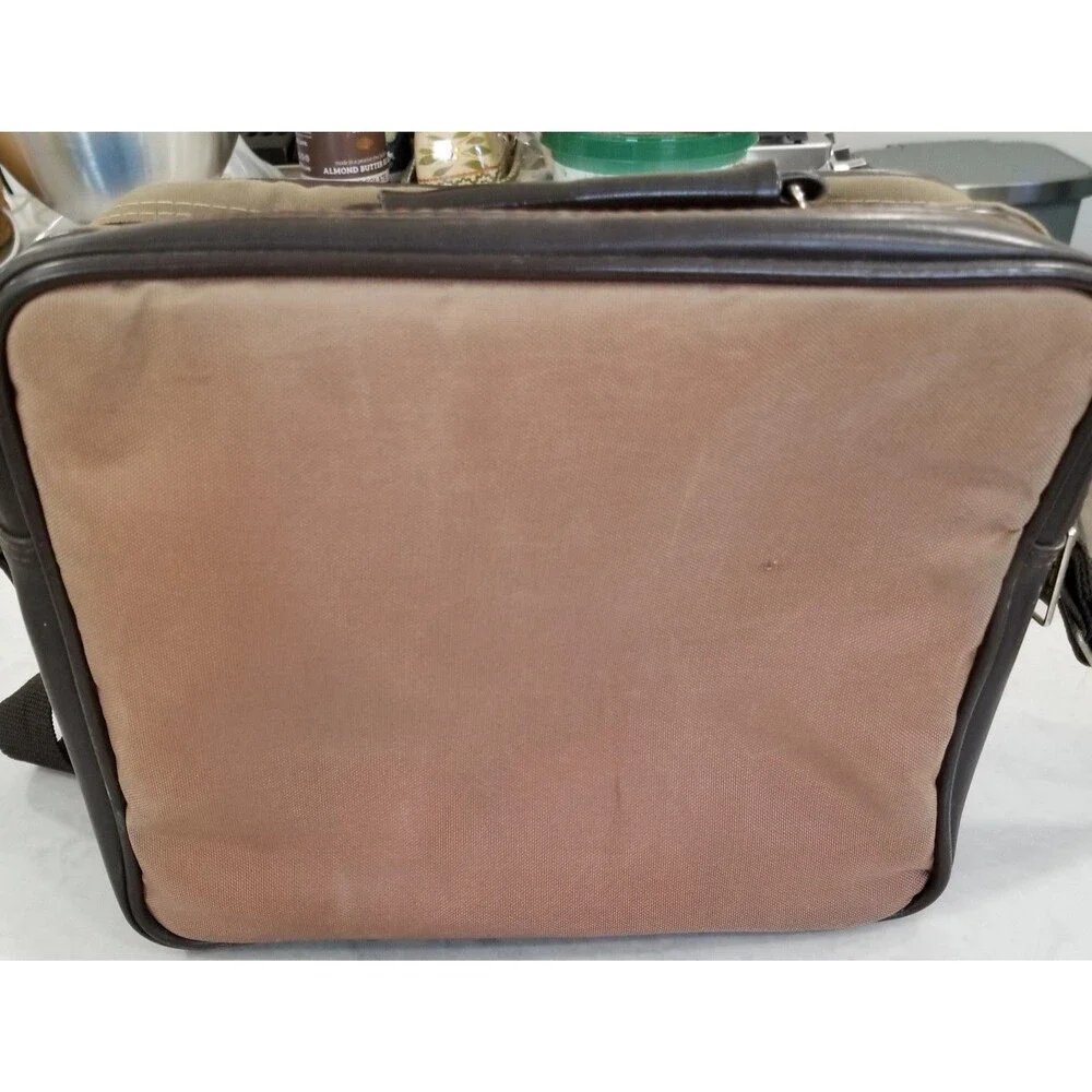 vintage canvas padded camera shoulder travel bag